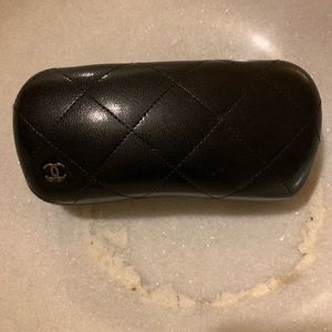 Authentic Chanel Quilted Sunglasses Case